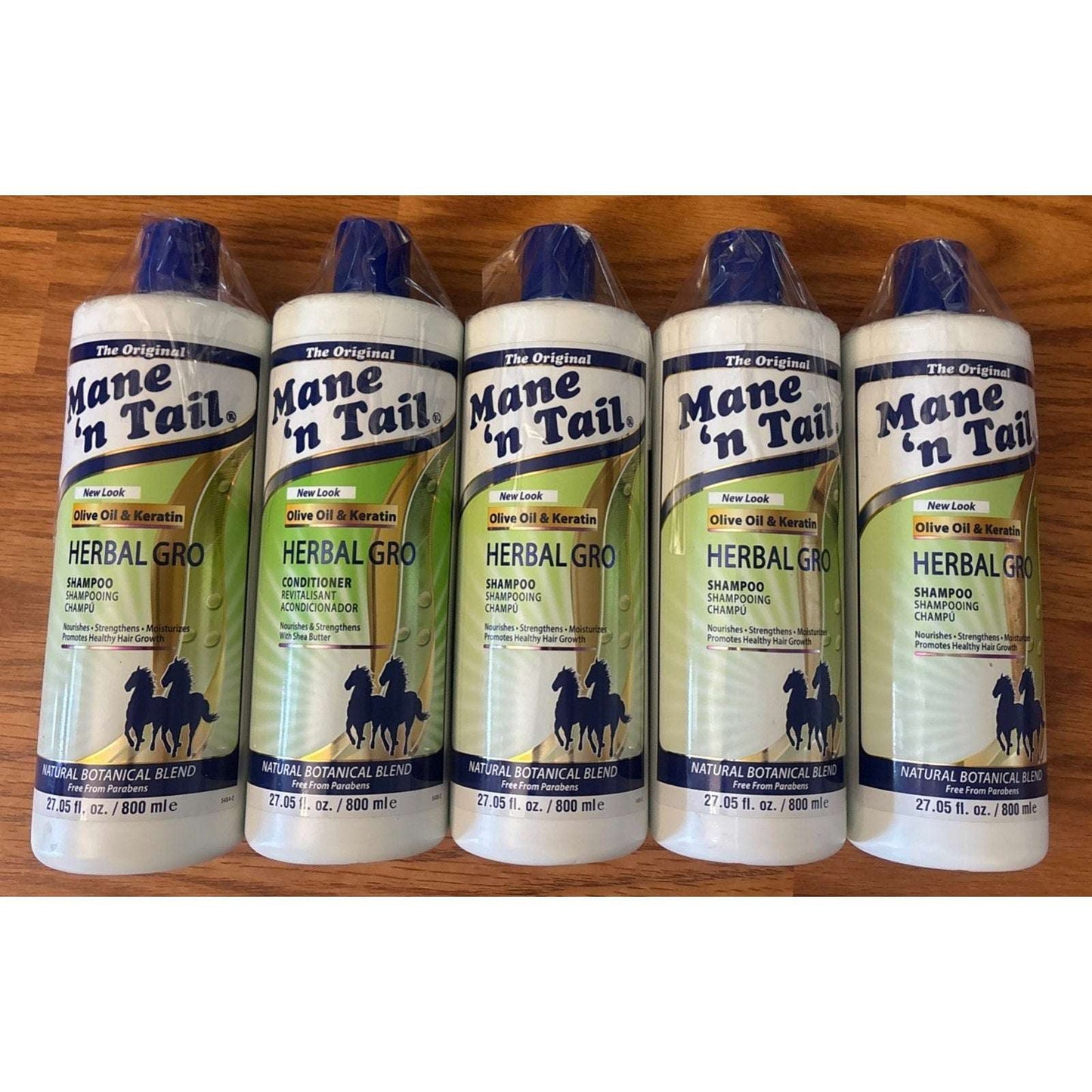 5-Pack Mane 'n Tail HERBAL GRO SHAMPOO with OLIVE OIL & KERATIN 27.05 fl oz