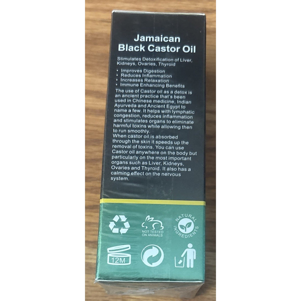 ALIVER Jamaican Black Castor Oil 100% Pure Extra Virgin Cold-Pressed 60ml
