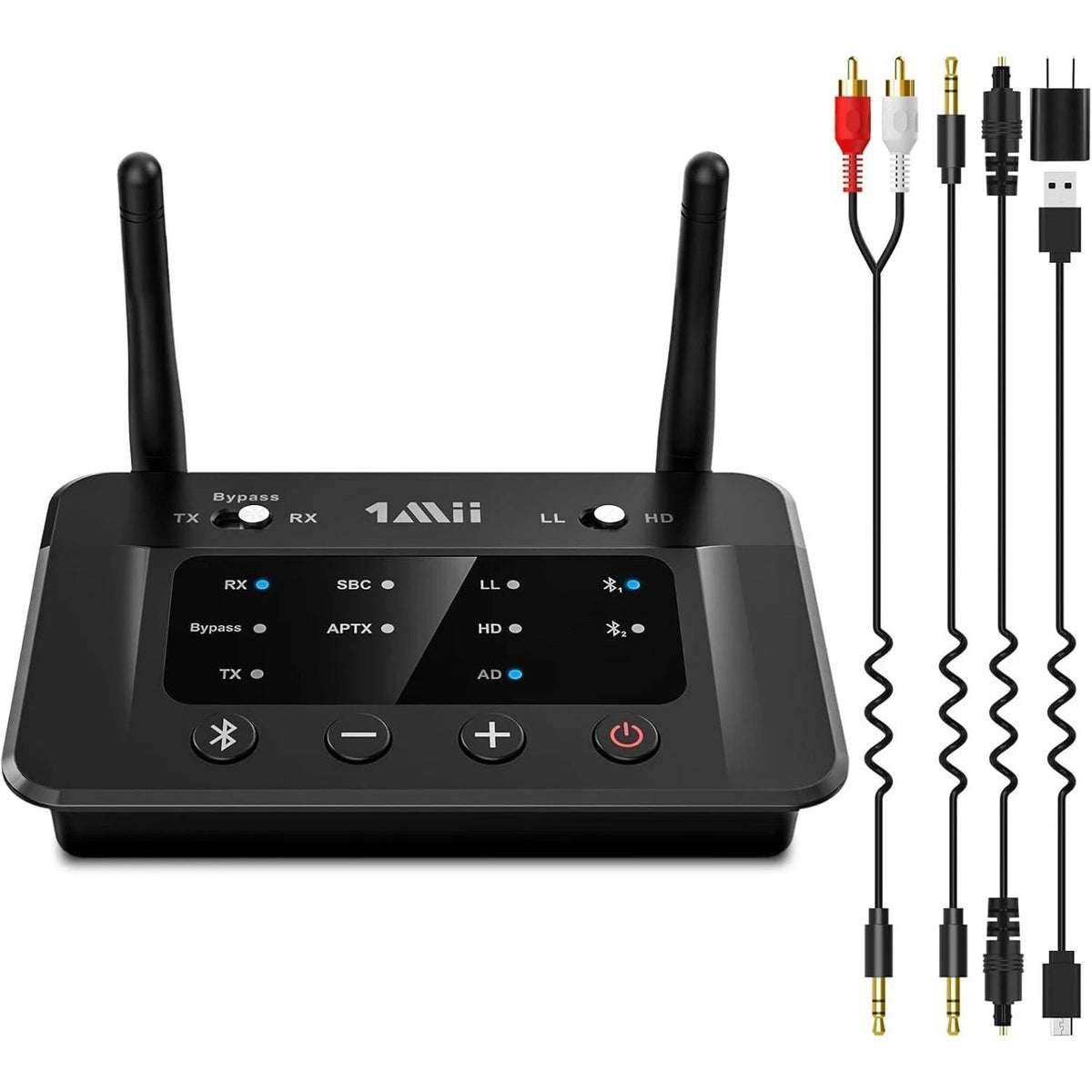 1Mii B03 Bluetooth 5.3 Wireless Transmitter & Receiver TV Home Stereo Headphones