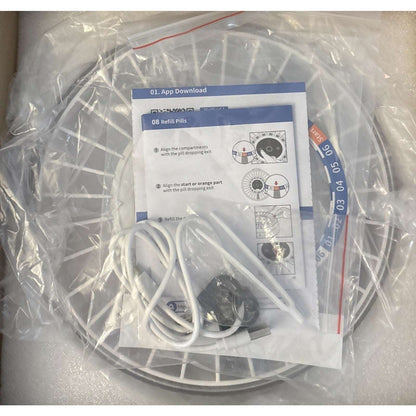 2025 Bluetooth Smart Pill Dispenser 31-Slots, Fingerprint & Mechanical Dual Lock