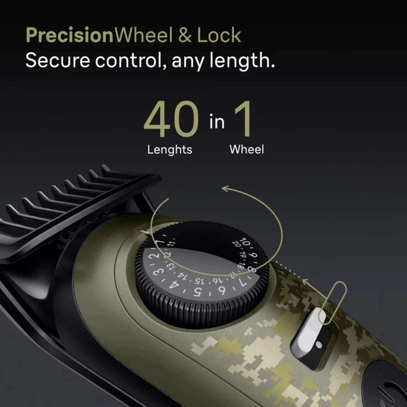 Braun AIO7550 All-in One Series 7 Waterproof Trimmer Kit Camo Edition - NEW OB