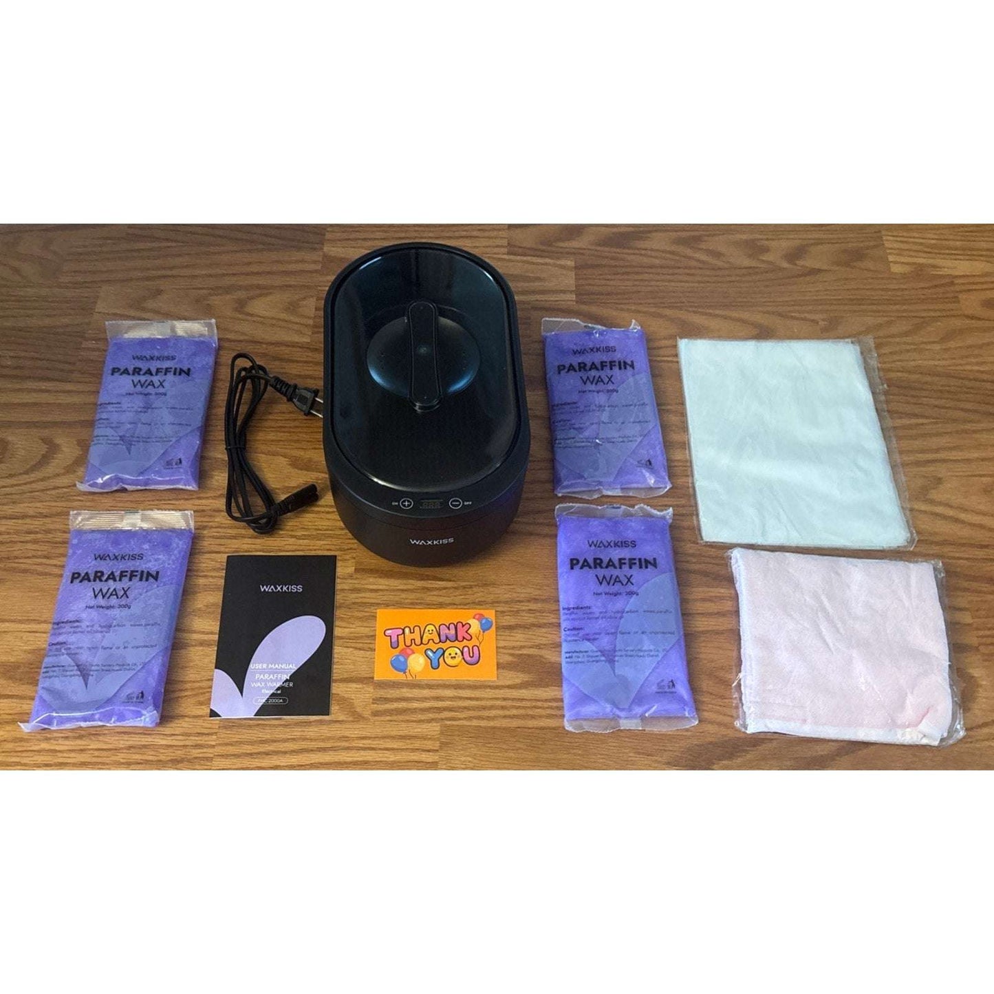 Electric Paraffin Wax Machine for Hands and Feet - Home Spa Kit Wax Mitts Liners