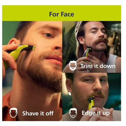 Philips Norelco OneBlade 360 Face Hybrid Electric Beard Trimmer Shaver QP2724/90