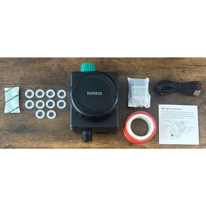 IGERESS Smart Hose Water Timer with WiFi App Control for Outdoor Yard Watering