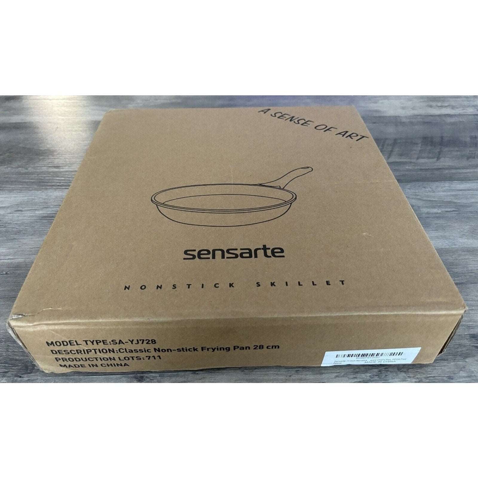 SENSARTE 11 Inch Nonstick Frying Pan Skillet, Swiss Granite Coating Omelette Pan