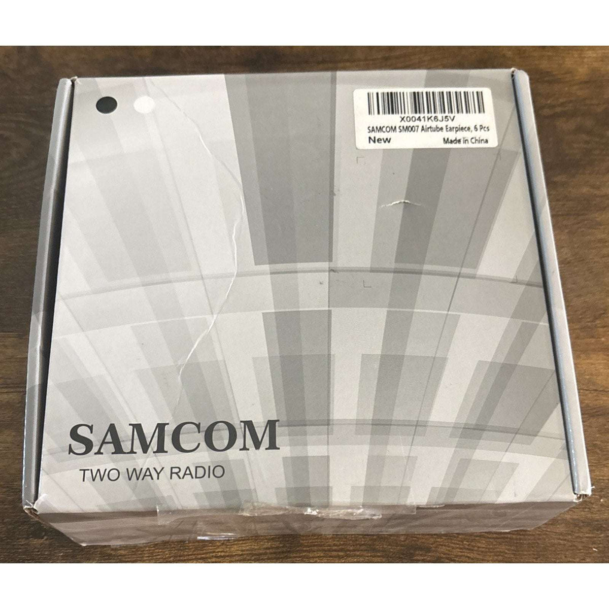 6 SAMCOM 2 Pin Hands-Free 2-Way Radio Earpiece w/ Mic For FPCN30A FPCN10A Radios