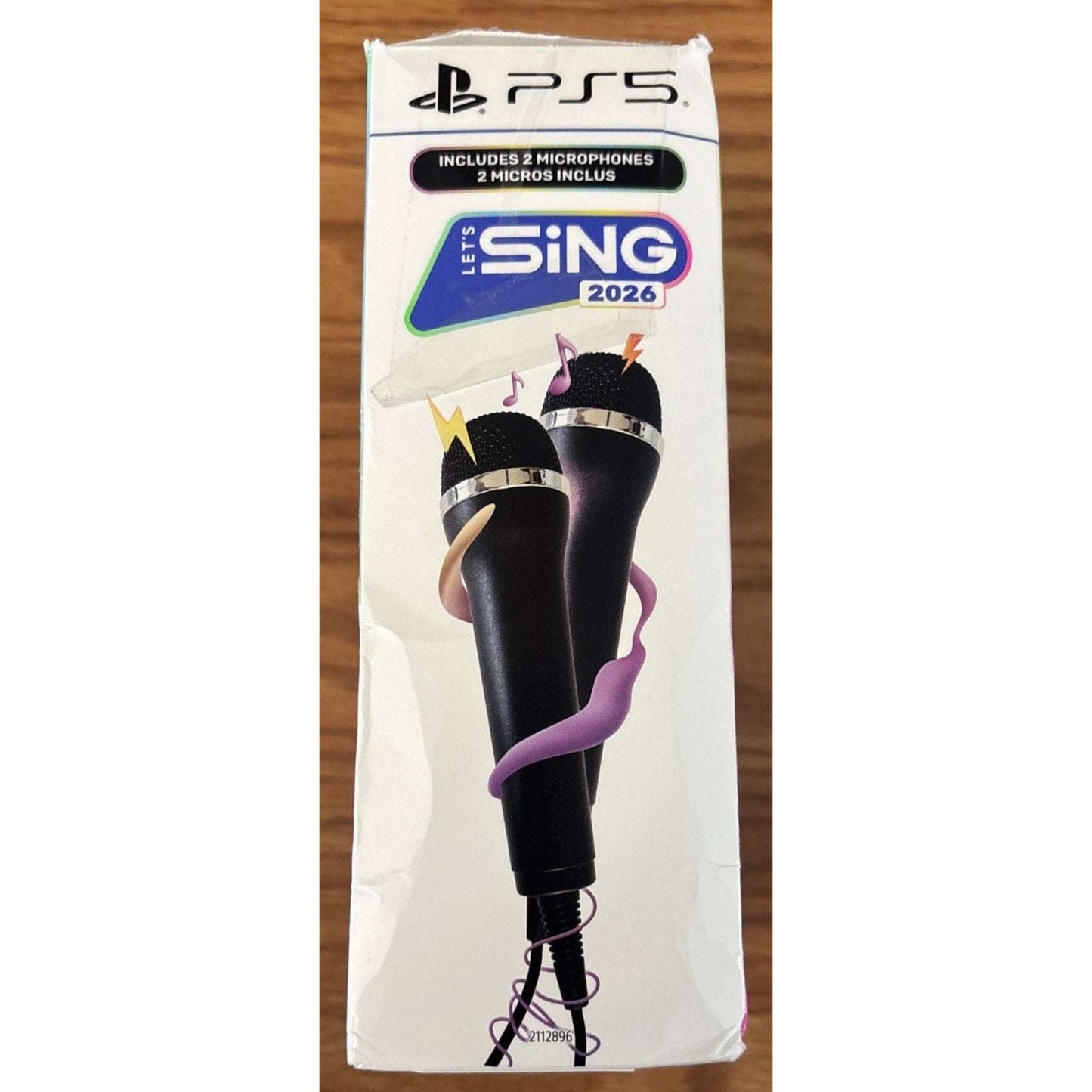 PS5 Lets Sing 2026 + 2 Mics for Playstation 5 Video Game - New Open Box Bundle