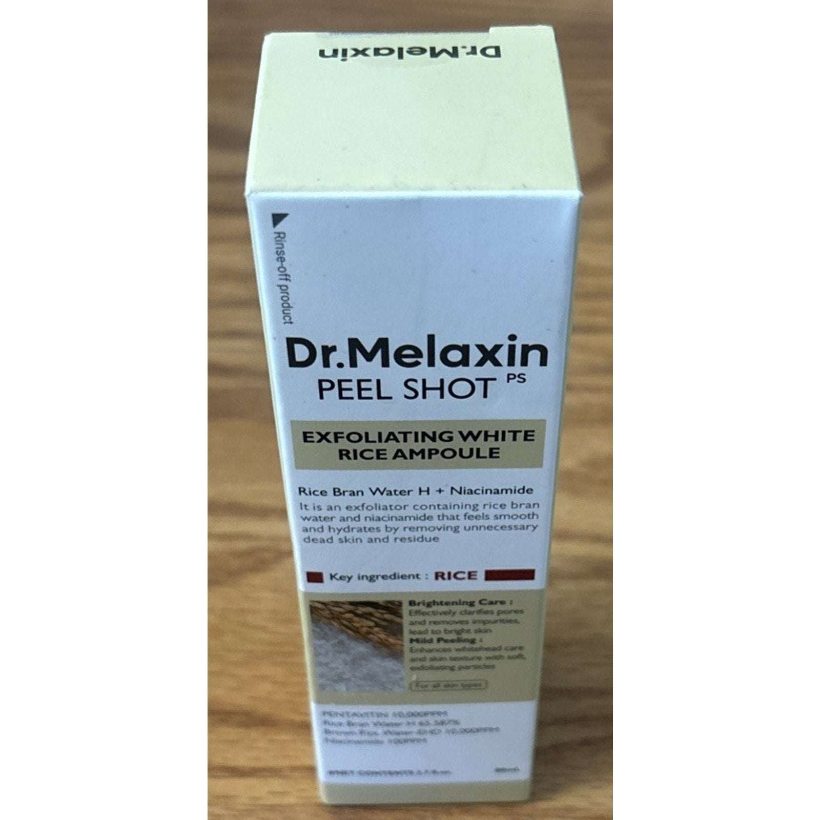 Dr.Melaxin Peel Shot Glow Exfoliating White Rice Ampoule +Niacinamide 2.7 fl.oz.