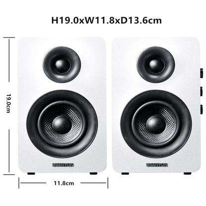 Sanyun SW208 3" Active Bluetooth 5.0 3D Surround Sound Speakers 60W Carbon Fiber