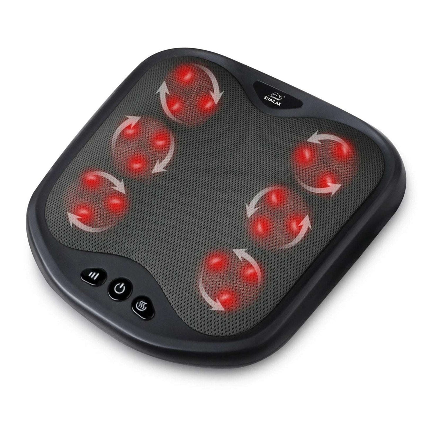 Snailax Shiatsu Foot Massager Deep Kneading Massager with Heat & Washable Cover