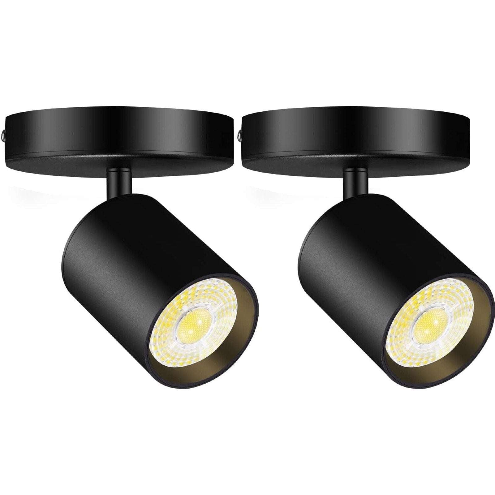 VANoopee 10W Dimmable Flicker Free Ceiling Flush Mount Adjustable Spotlight 2Pk