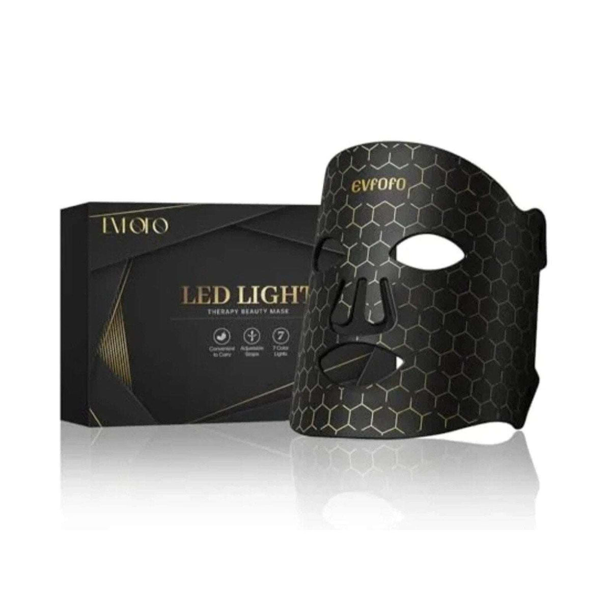 Evfofo Red LED Light Therapy Face Mask 7 Color LED Smoother & More Refined Skin
