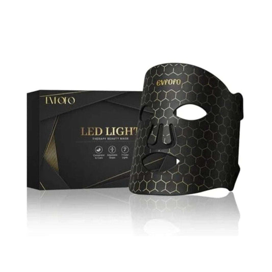 Evfofo Red LED Light Therapy Face Mask 7 Color LED Smoother & More Refined Skin