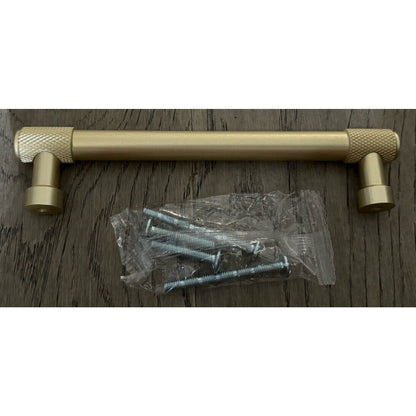 AsidRama Champagne Gold 9 Pack Cabinet / Drawer Pull 5" Hole to Hole Center