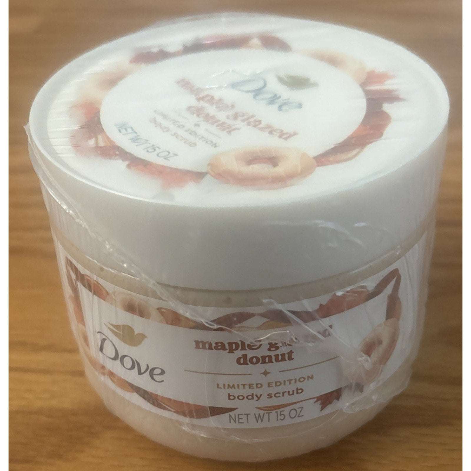 2PC Dove Limited Edition Maple Glazed Donut Body Wash & Body Scrub Set