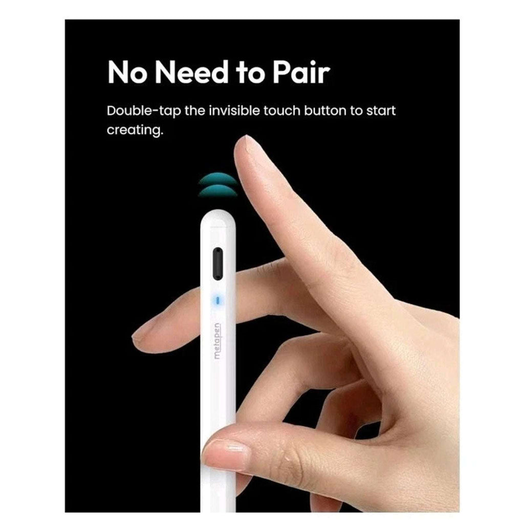 Metapen Air8 Stylus for iPad 2018-2025 Fast Charge Palm Rejection Tilt Sensitive