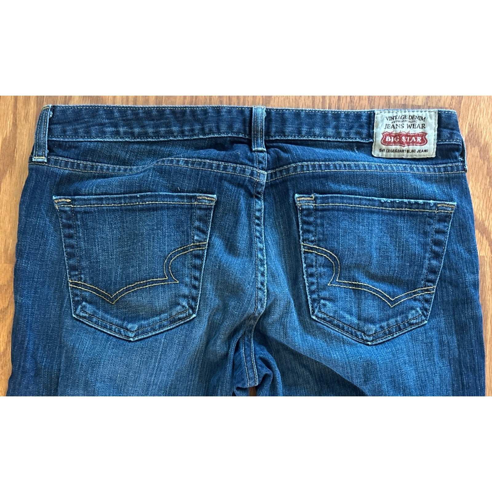 BIG STAR Mia Boot Cut Medium Blue Stretch Denim Jeans Size 31 R