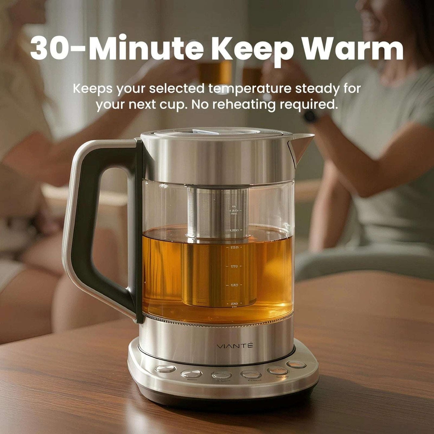 VIANTE Digital Electric Tea Kettle Infuser Temperature Control Keep Warm KET-100