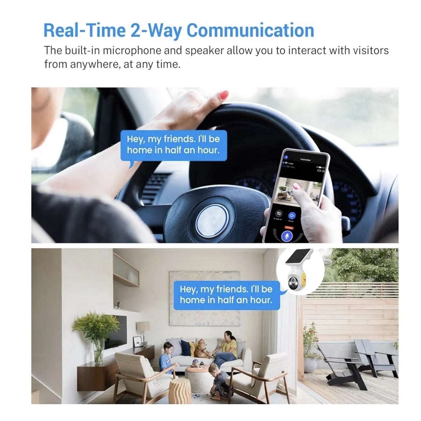 4G 1080p Security Camera Smart AI Human Detect Battery/Solar 2-Way Talk Pan/Tilt
