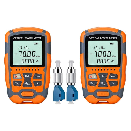 2-Pack Duogalia A-M70 Optical Power Meter Multi-functional Fiber Cable Tester