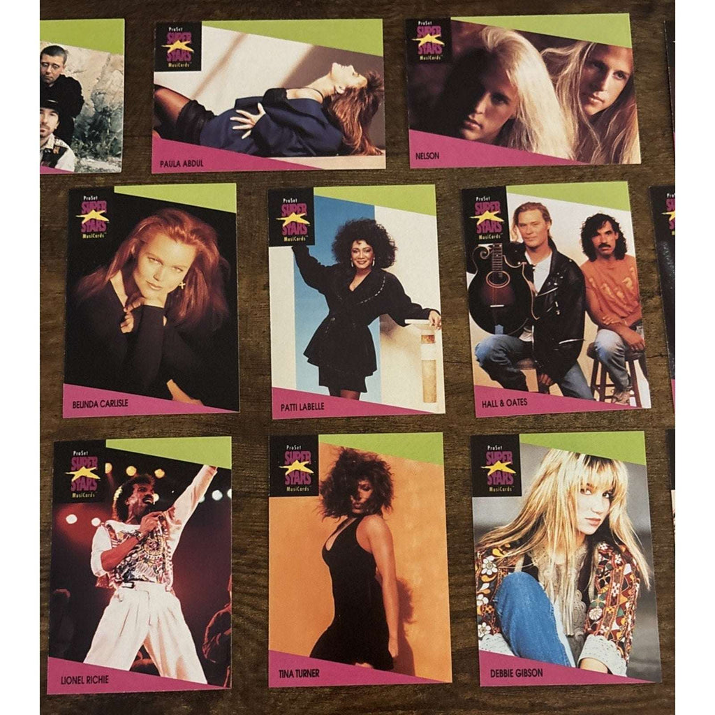 1991 Pro Set Super Stars Music Cards Lot of 43 Ziggy Marley Madonna U2 INXS ++