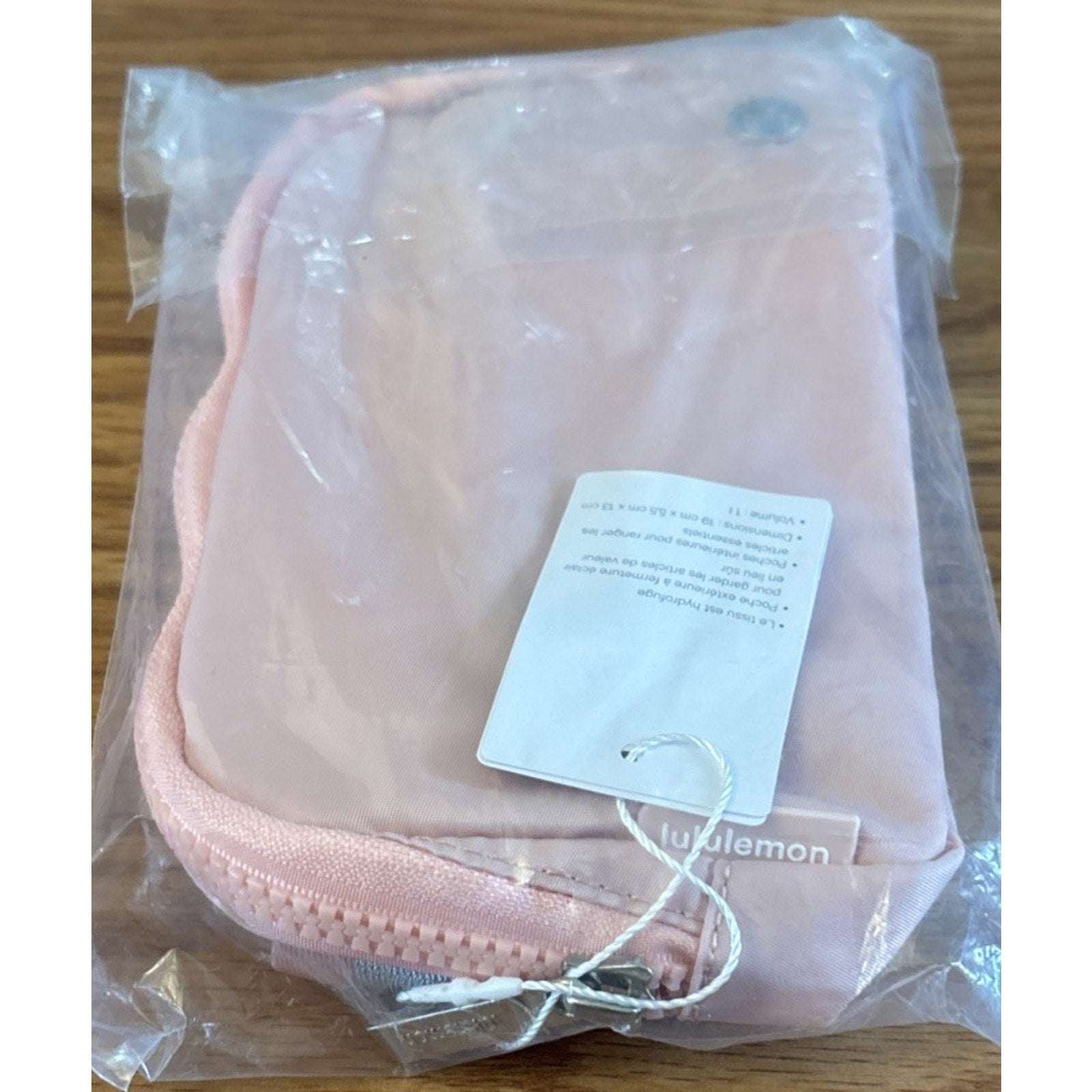 NWT Lululemon Everywhere Wordmark Crossbody Belt Bag Fanny Pack 1L Pink /Silver
