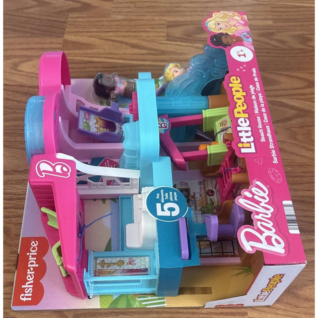 Fisher-Price Little People Barbie Beach House Playset Figures and Accessories