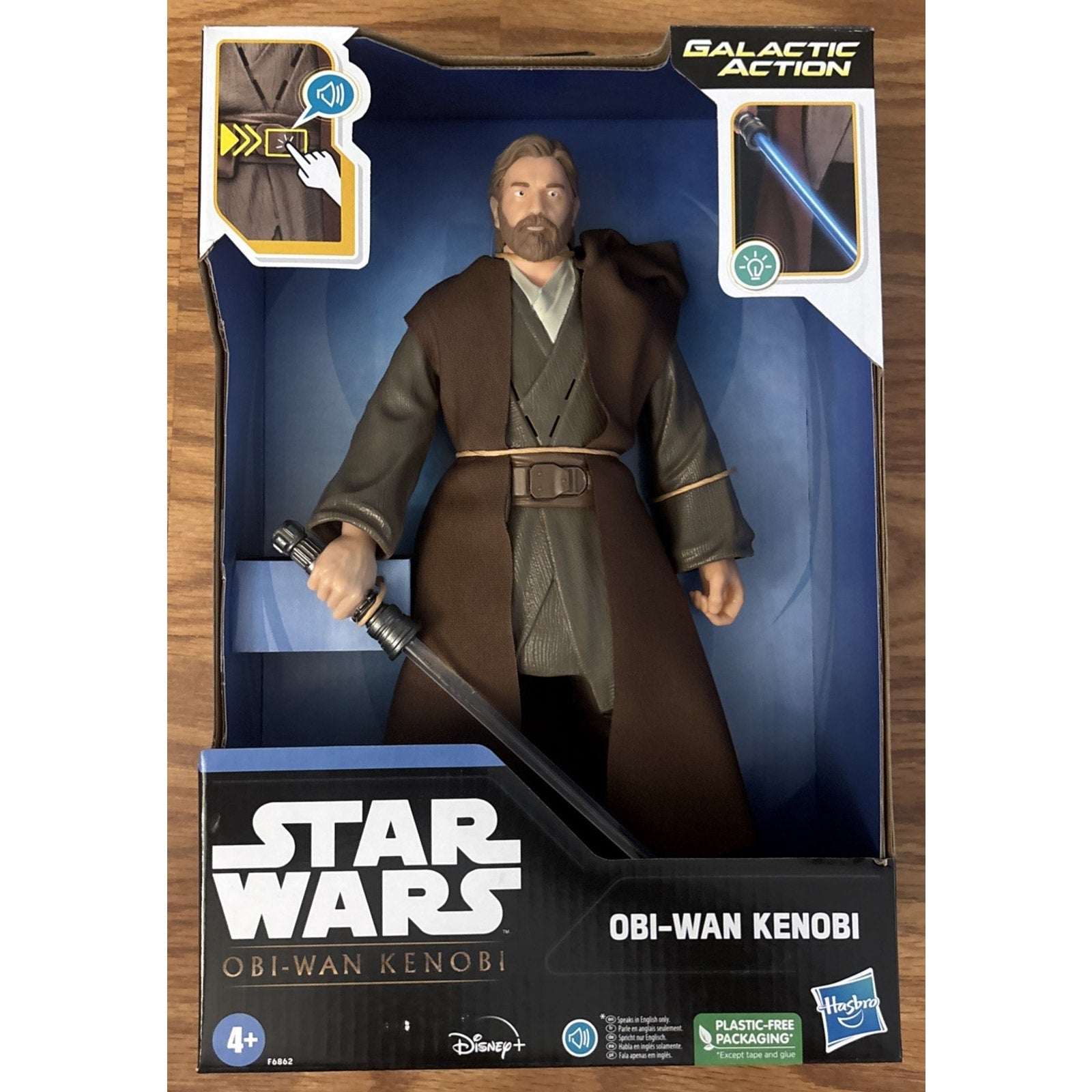 Star Wars Galactic Action Obi-Wan Kenobi 12" Interactive Figure – Lights & Sound
