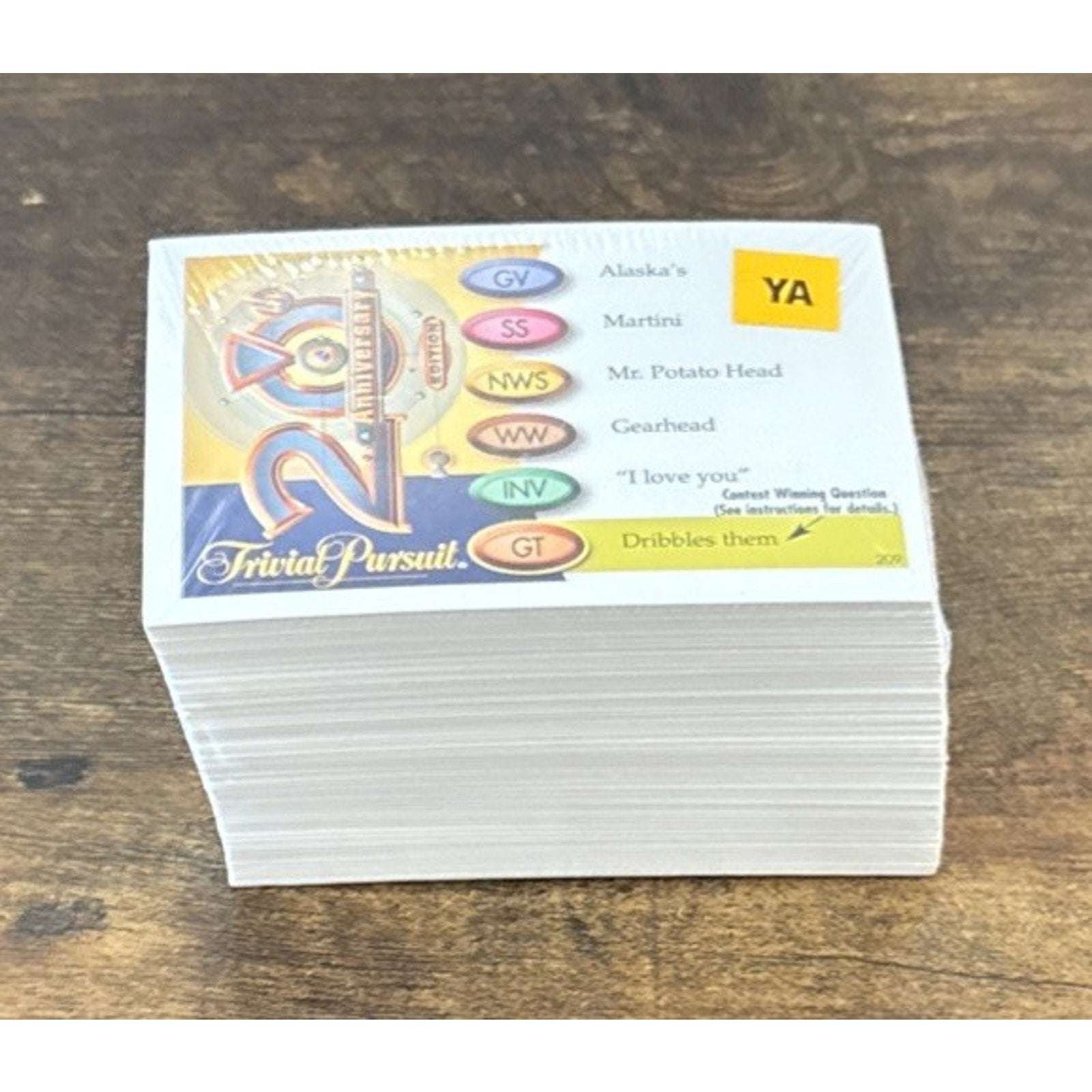 Trivial Pursuit 20th Anniversary Edition Deck of 200 YA Trivia Cards Sealed New