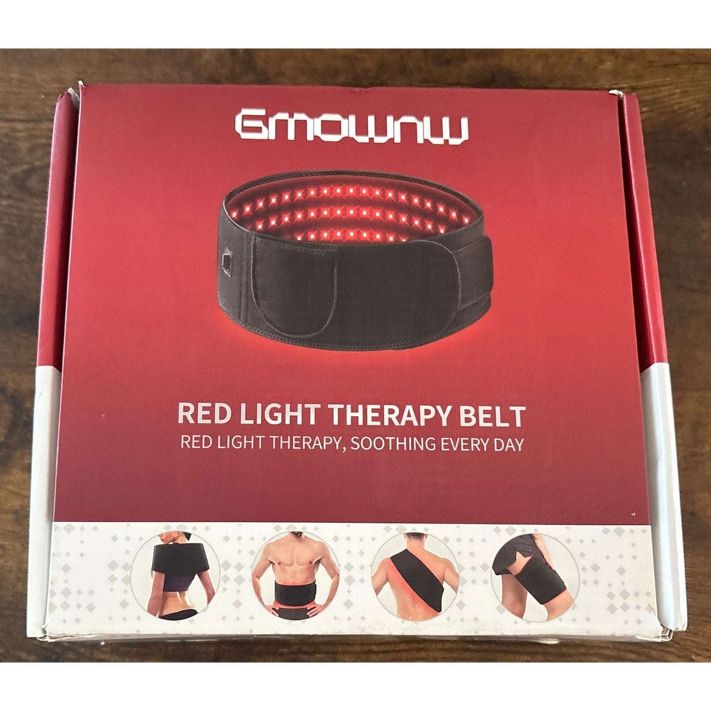 GMOWNW Red & Near Infrared Light XL Therapy Wrap Belt for Full Body Timer Remote