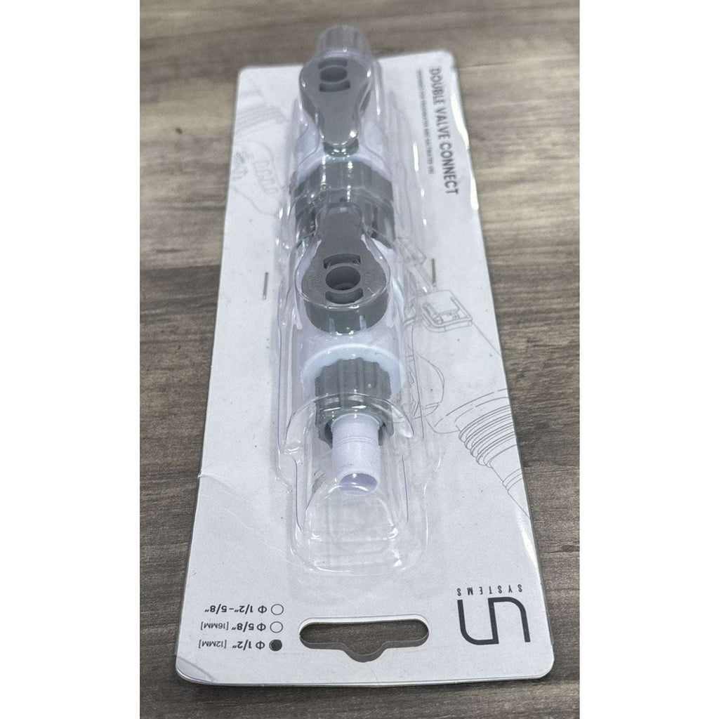 UNS Aquarium Delta Double Valve Quick Disconnect For Canister Filters 1/2” 12mm