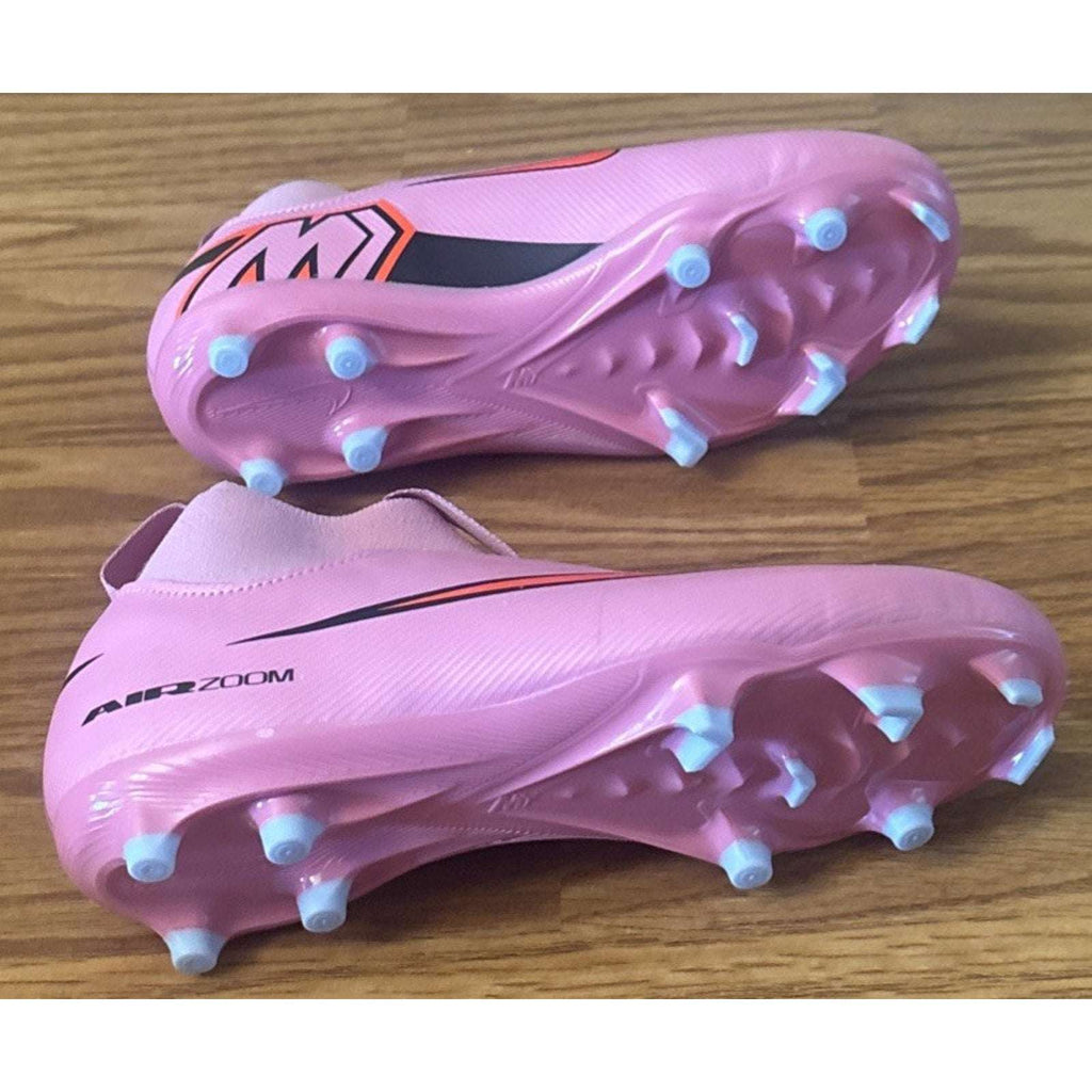 Nike Jr Zoom Superfly 10 Academy FGMG Magic Flamingo Black Size 3.5Y Cleats