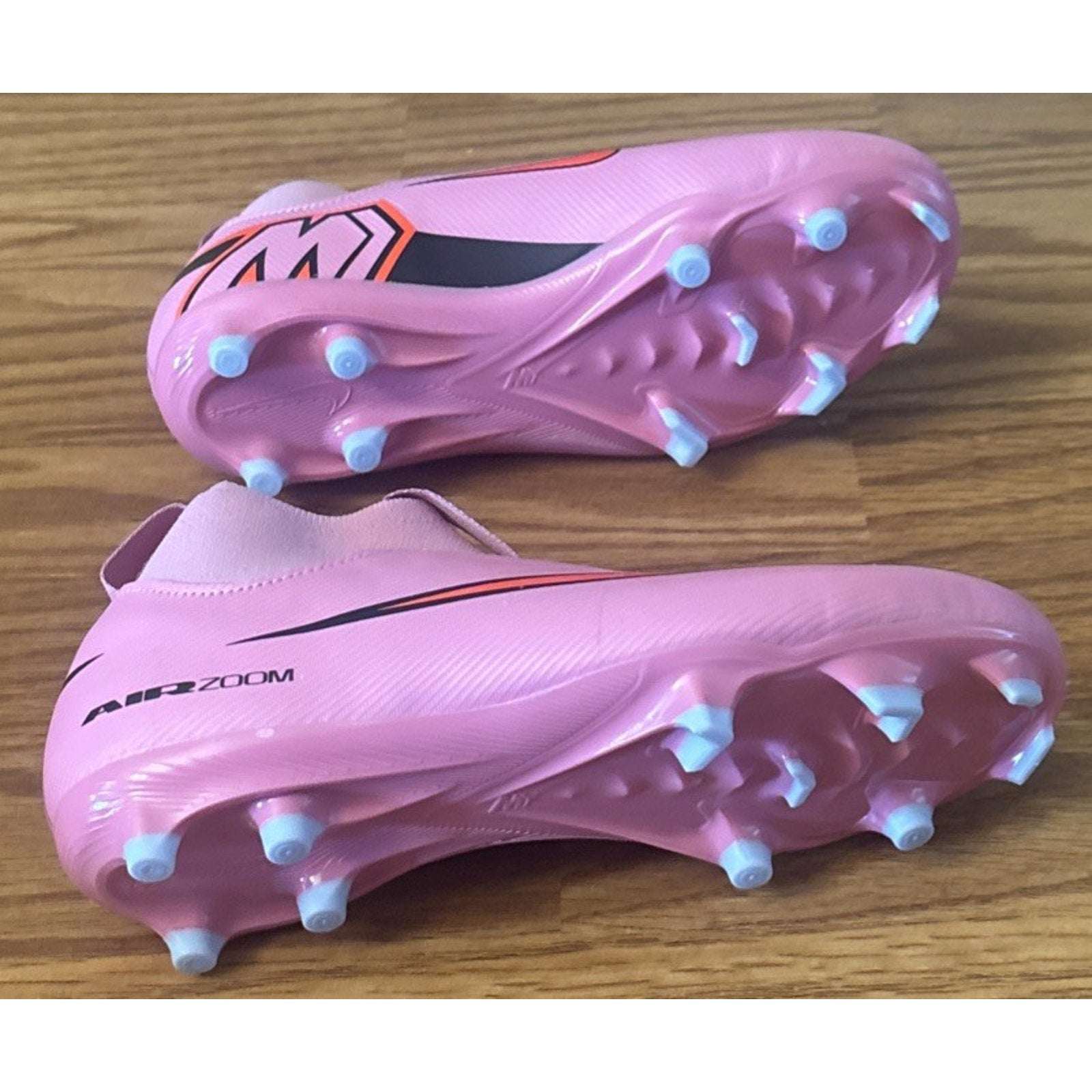 Nike Jr Zoom Superfly 10 Academy FGMG Magic Flamingo Black Size 3.5Y Cleats