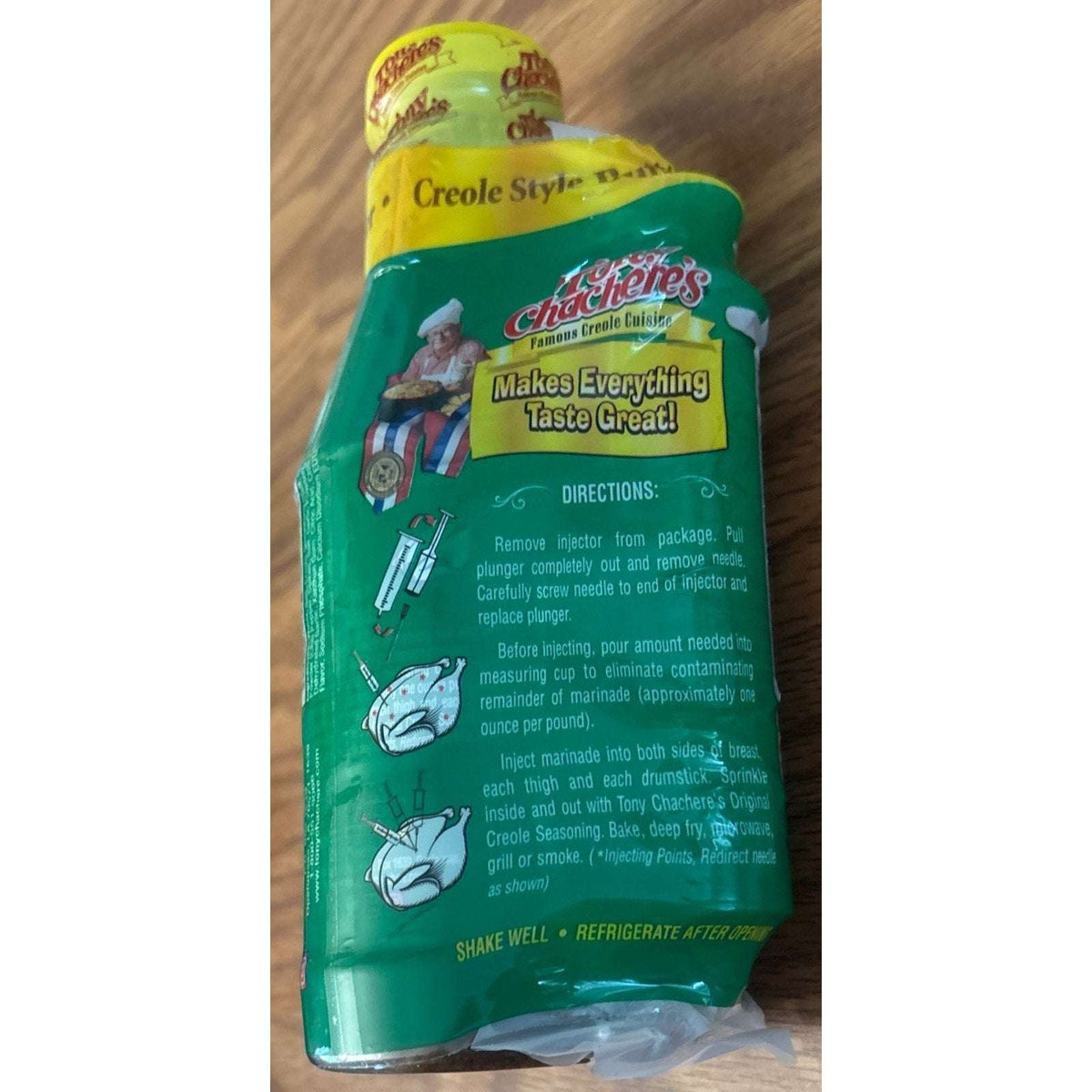 Tony Chachere's Injectables Creole Cajun Style Butter Marinade 17oz - Lot of 2