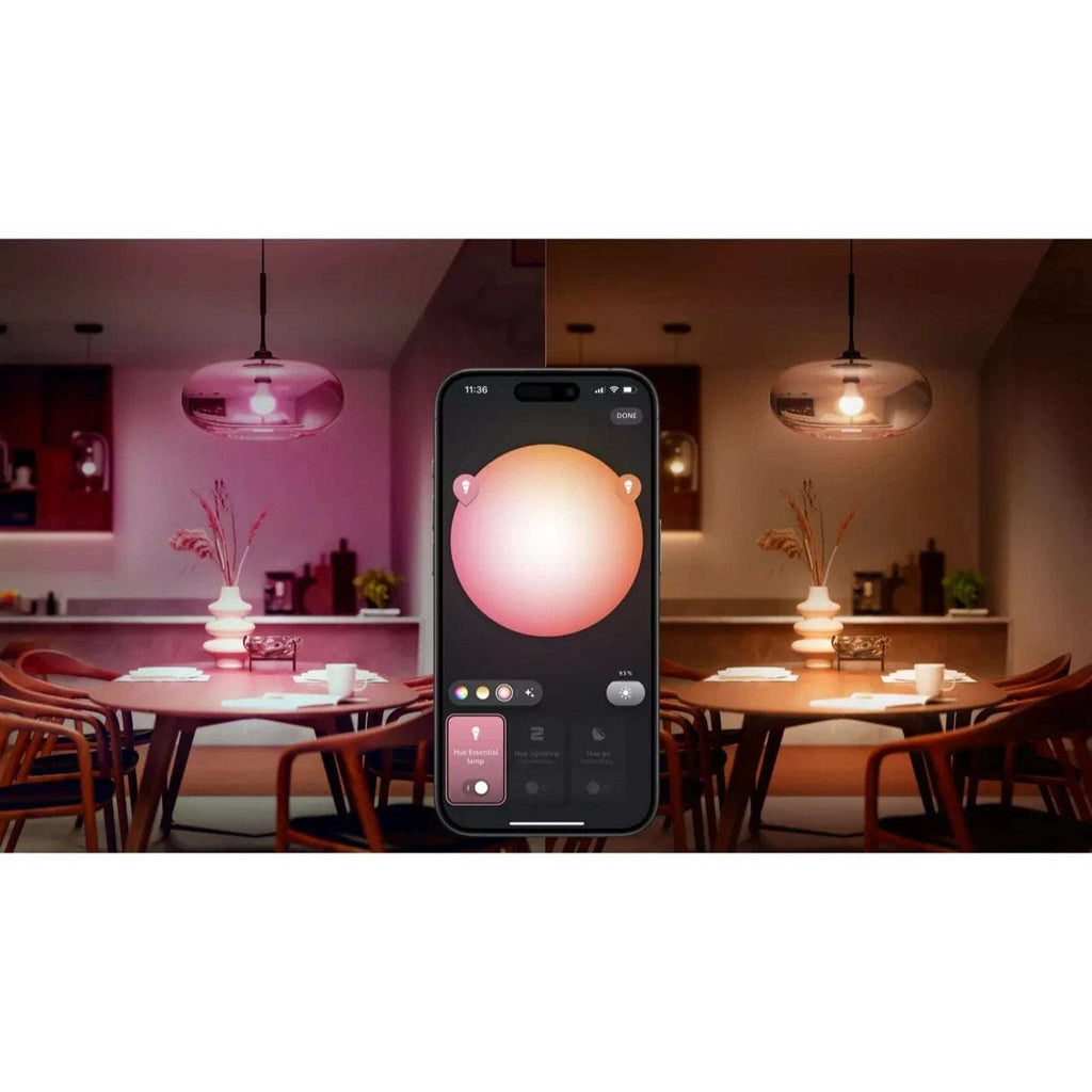 4PK Philips Hue Essential A19 E26 Smart Bulb 800lm 8.8W White & Color Ambiance