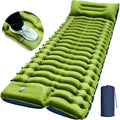 Camping Waterproof Sleeping Pad 6" Thick Pillow w/ Built-In Pump - Expandable