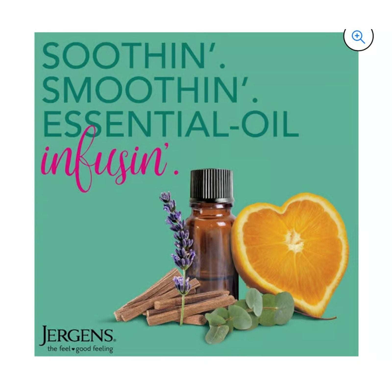 Jergens Energizing Sweet Citrus Body Butter Body Lotion, Moisturizer, 7 fl oz