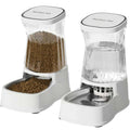 Gardner Pet Dog Automatic Gravity Water & Food Dispenser Set w/ Stainless Bowls