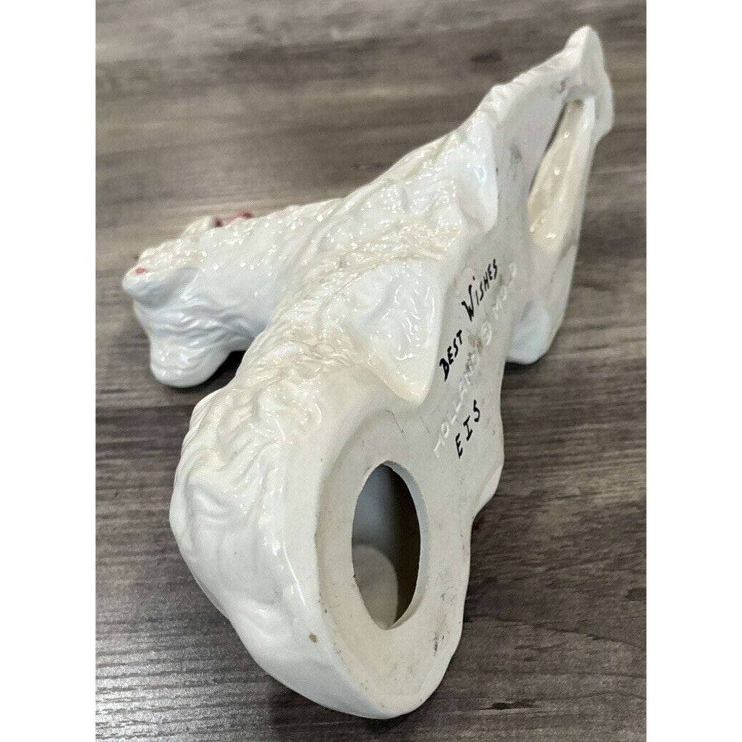 1960 Holland Mold Vintage Hand-Painted Ceramic Large Borzoi Russian Wolfhound