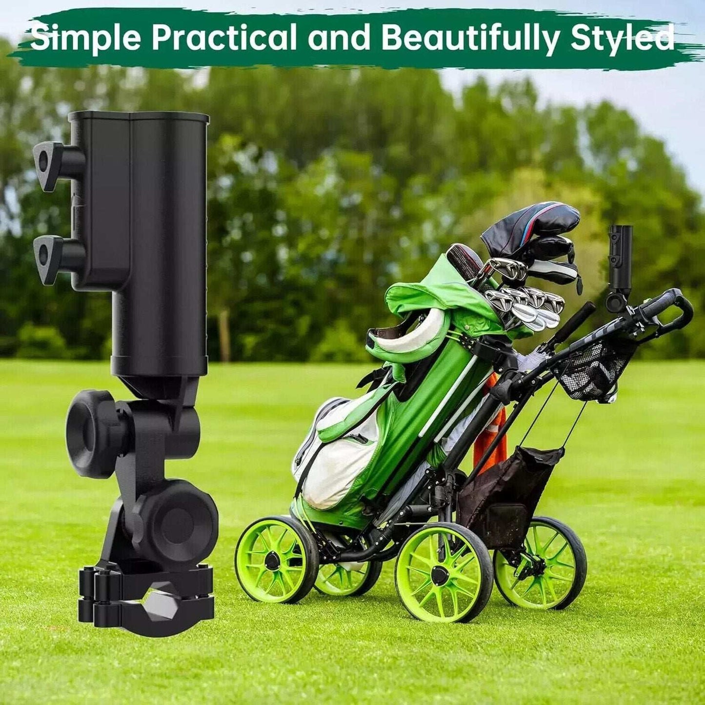 10L0L Heavy Duty Golf Push Cart Umbrella Holder 10L0L Heavy Duty Golf Universal