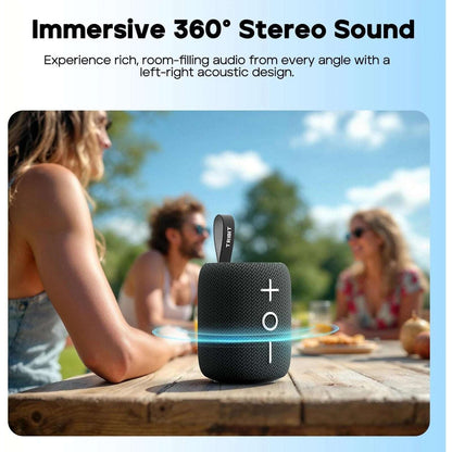 Tribit StormBox Mini+ Portable Waterproof Bluetooth RGB Speaker 360° Sound BTS33