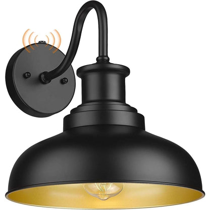 Diyel Outdoor DUSK TO DAWN Gooseneck Barn Light Wall Sconce Farmhouse Rustic