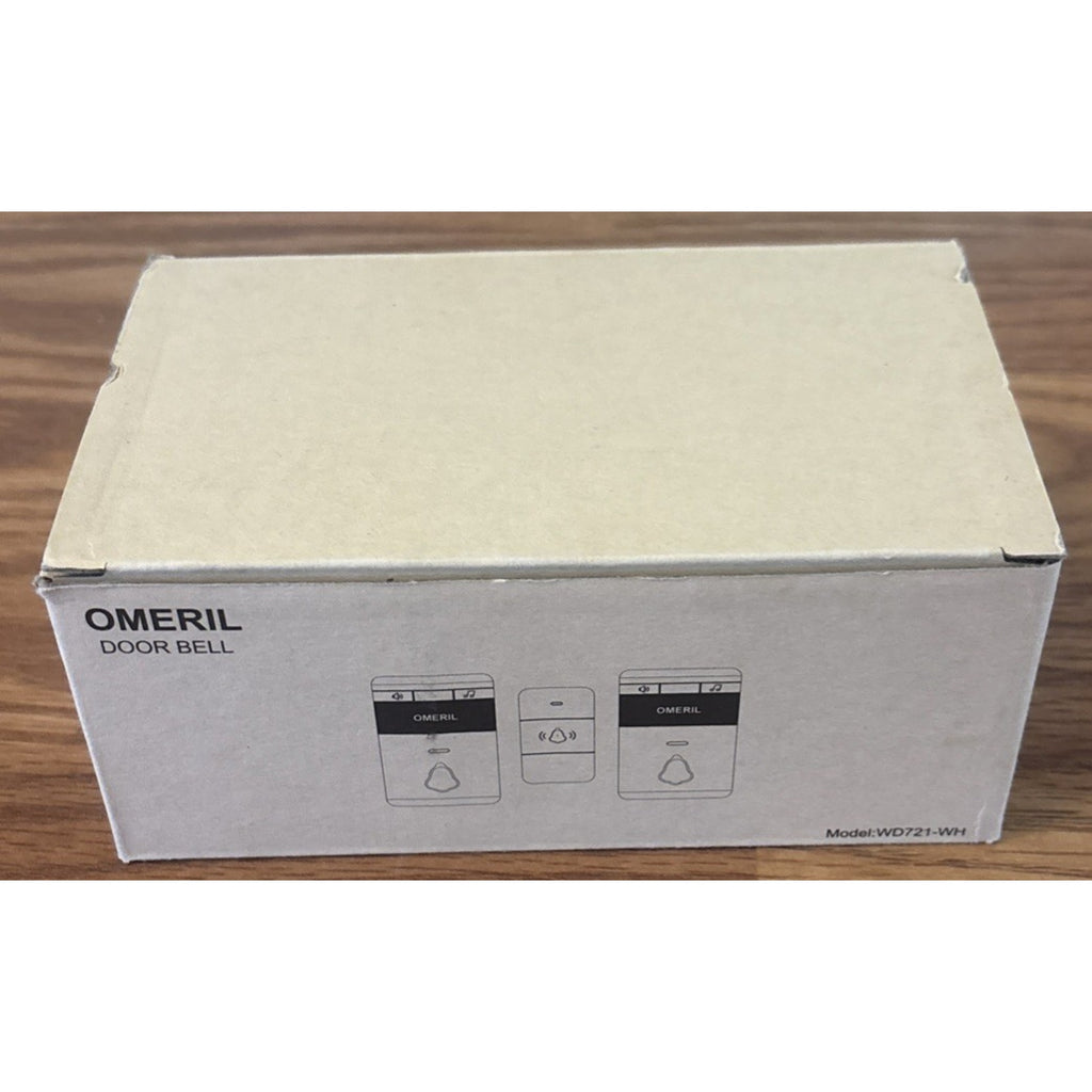 Omeril Weatherproof Wireless Doorbell with 2 Plug-In Receivers 1000ft Range Kit