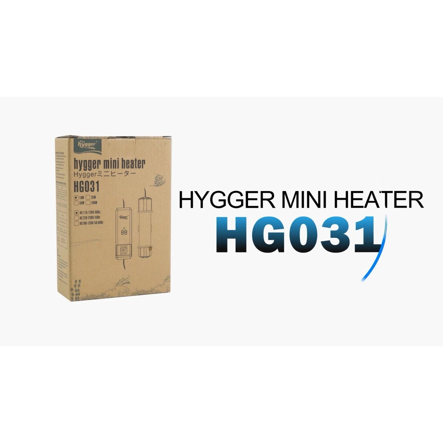 hygger Pro Aquarium Heater Submersible Fish Tank Adjustable 10W HG031 Fresh/Salt