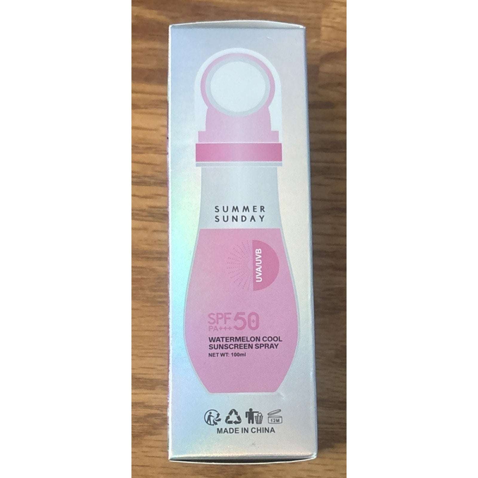 Pagevine Summer Sunday SPF 50 Watermelon Cool Moisturizing Sunscreen Spray