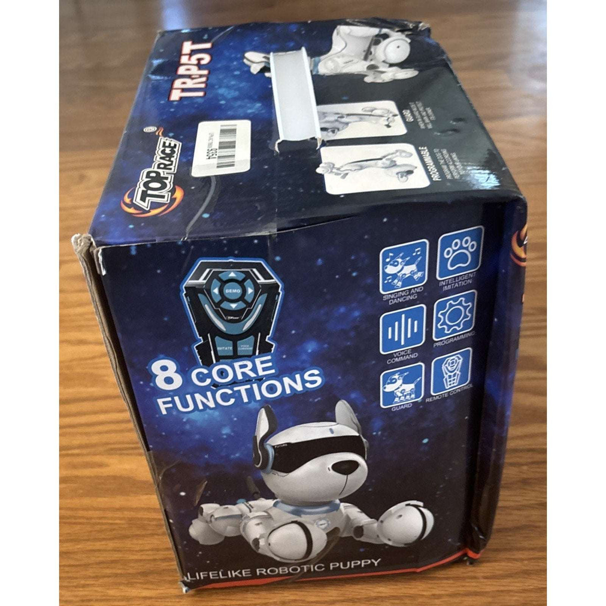 Interactive Programable Smart Robot Dog Rechargeable Voice Guard Mode Imitation