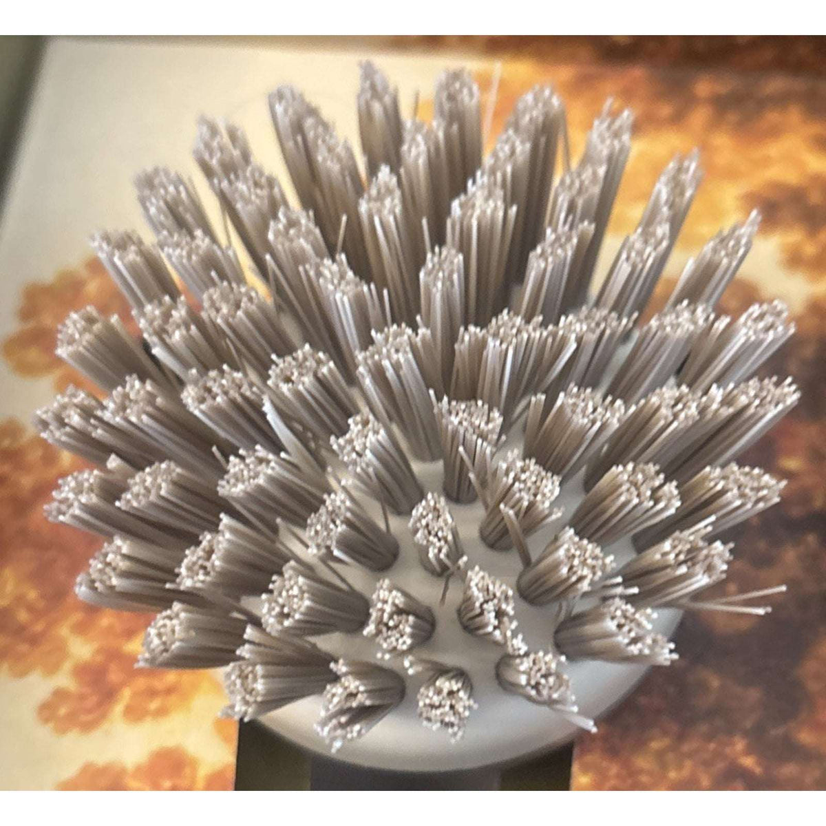 Curio Home Goods Ionic Palm Brush Set Magnetized Stands Upright Stainless Steel