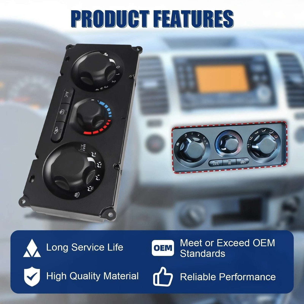 27510JS60B A/C Control Switch Heater Panel For Nissan Frontier Navara D40 07-12