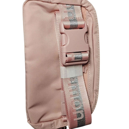 NWT Lululemon Everywhere Wordmark Crossbody Belt Bag Fanny Pack 1L Pink /Silver