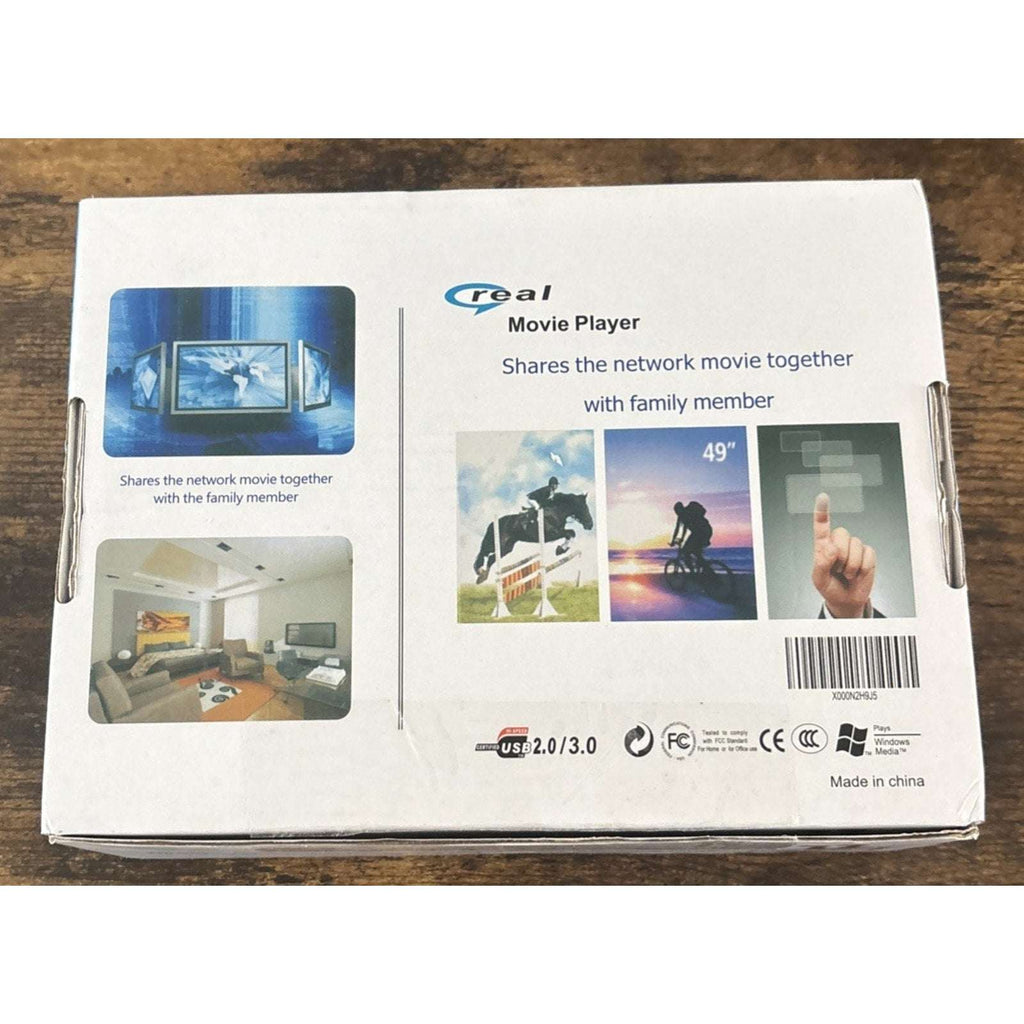 4K HD Digital Media Player TV MP4 Video Player USB Drive/Micro SD Card w/ Remote